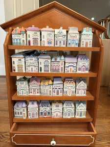 Original 1989 The Lenox Spice Village Complete with Rack Free Shipping