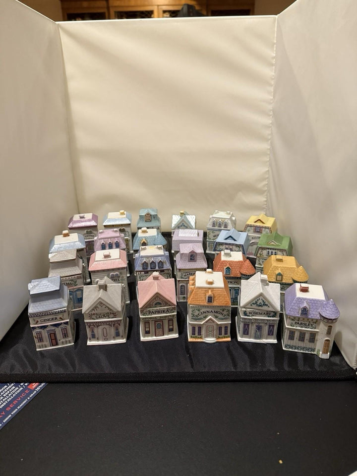 Original 1989 The Lenox Spice Village Complete with Rack Free Shipping