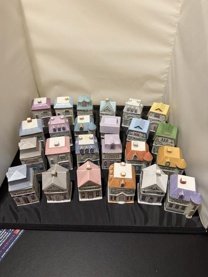 Original 1989 The Lenox Spice Village Complete with Rack Free Shipping