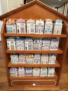 Original 1989 The Lenox Spice Village Complete with Rack Free Shipping